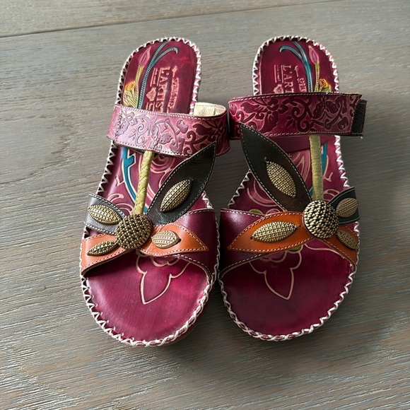 L’Artiste by spring step  Floral Slide Sandals, size 39, new - Picture 2 of 8